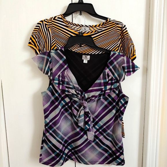 Worthington Short Sleeve Tops Bundle - Size Petite Large - Picture 1 of 6